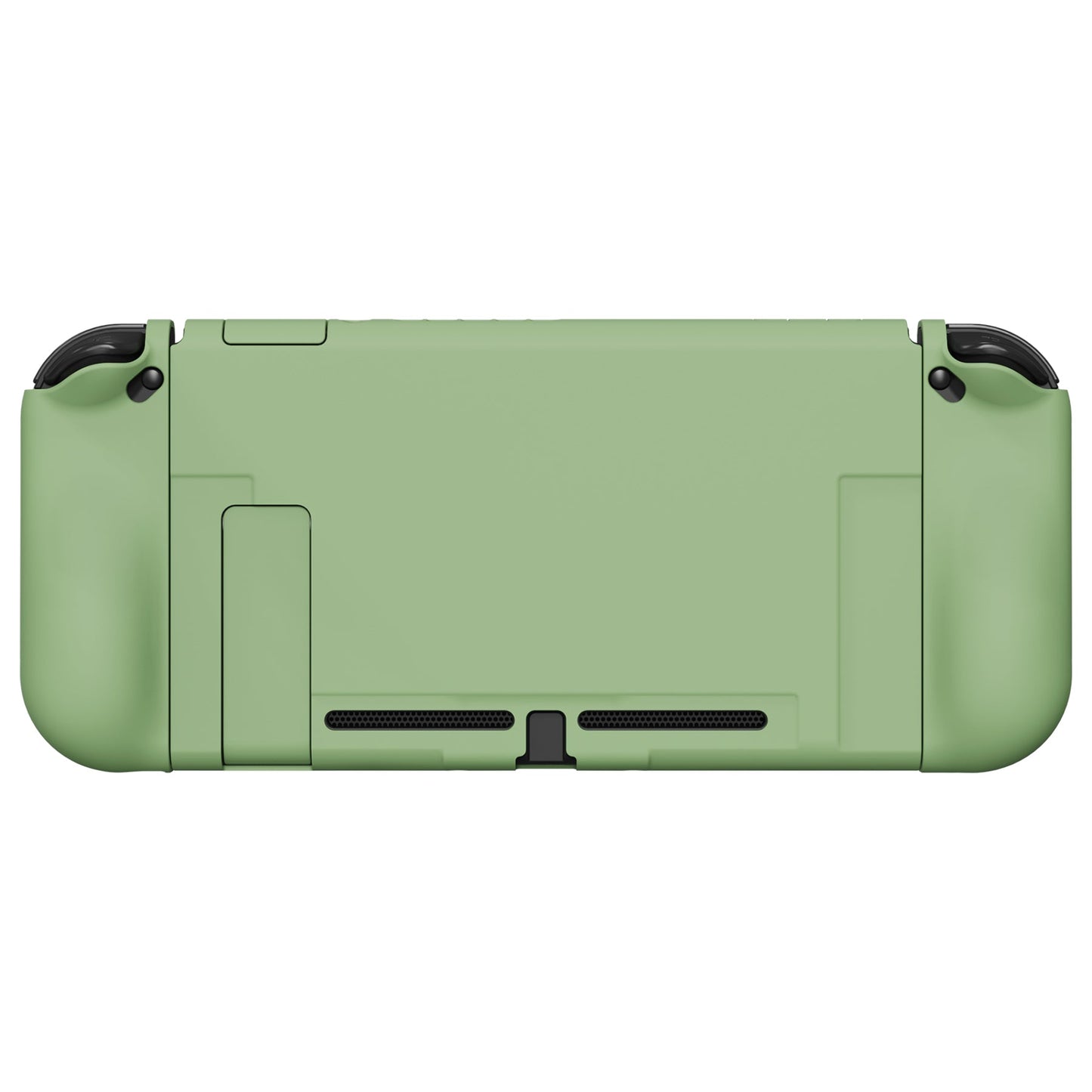 PlayVital UPGRADED Dockable Case Grip Cover for NS Switch, Ergonomic Protective Case for NS Switch, Separable Protector Hard Shell for Joycon - Matcha Green - ANSP3005 PlayVital