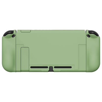 PlayVital UPGRADED Dockable Case Grip Cover for NS Switch, Ergonomic Protective Case for NS Switch, Separable Protector Hard Shell for Joycon - Matcha Green - ANSP3005 PlayVital