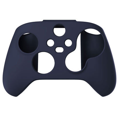 PlayVital Midnight Blue Pure Series Anti-Slip Silicone Cover Skin for Xbox Series X Controller, Soft Rubber Case Protector for Xbox Series S Controller with Black Thumb Grip Caps - BLX3003 PlayVital