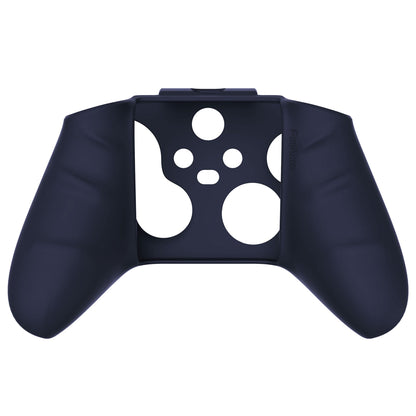 PlayVital Midnight Blue Pure Series Anti-Slip Silicone Cover Skin for Xbox Series X Controller, Soft Rubber Case Protector for Xbox Series S Controller with Black Thumb Grip Caps - BLX3003 PlayVital