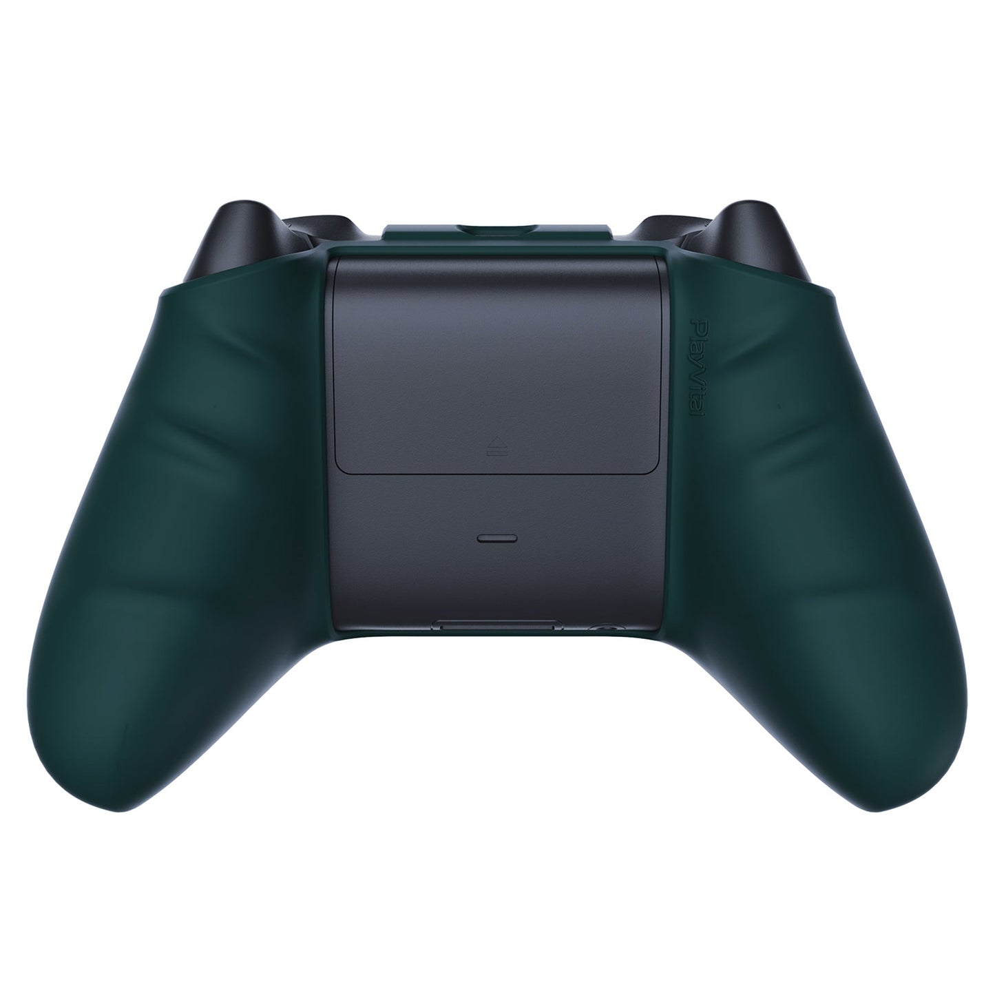 PlayVital Racing Green Pure Series Anti-Slip Silicone Cover Skin for Xbox Series X Controller, Soft Rubber Case Protector for Xbox Series S Controller with Black Thumb Grip Caps - BLX3004 PlayVital