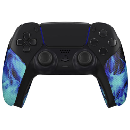 PlayVital Blue Flame Anti-Skid Sweat-Absorbent Controller Grip for PS5 Controller - PFPJ129 PlayVital