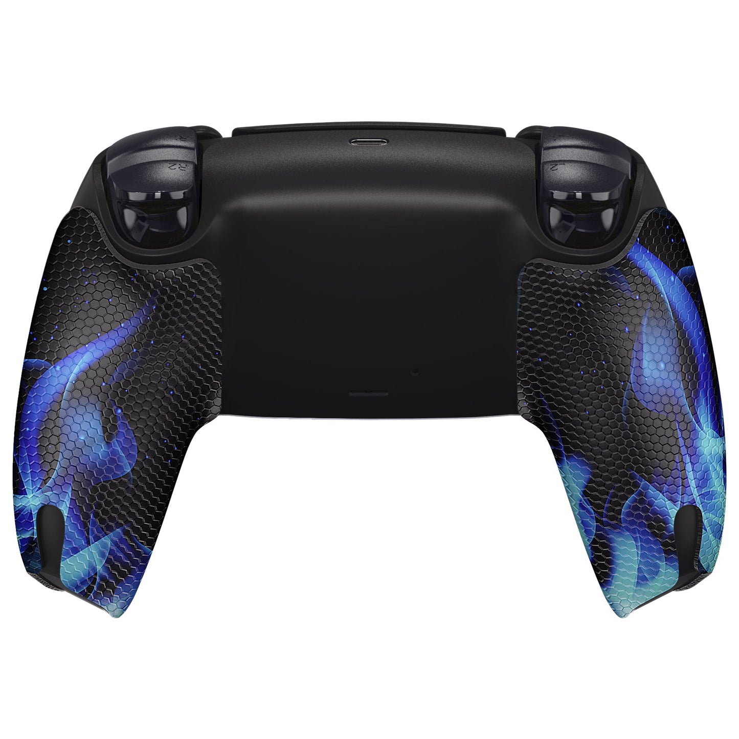 PlayVital Blue Flame Anti-Skid Sweat-Absorbent Controller Grip for PS5 Controller - PFPJ129 PlayVital