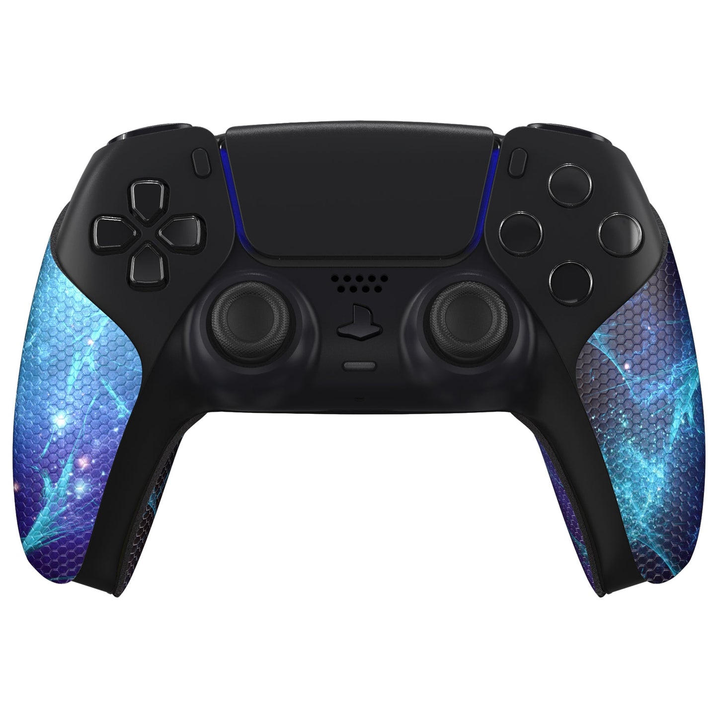 PlayVital Blue Nebula Anti-Skid Sweat-Absorbent Controller Grip for PS5 Controller - PFPJ132 PlayVital