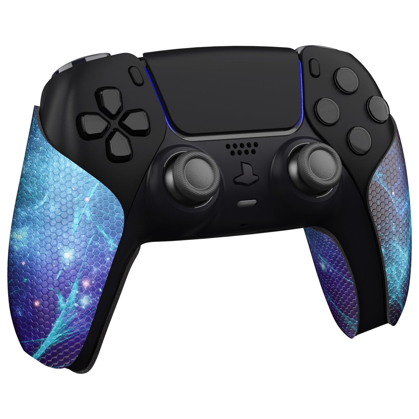 PlayVital Blue Nebula Anti-Skid Sweat-Absorbent Controller Grip for PS5 Controller - PFPJ132 PlayVital