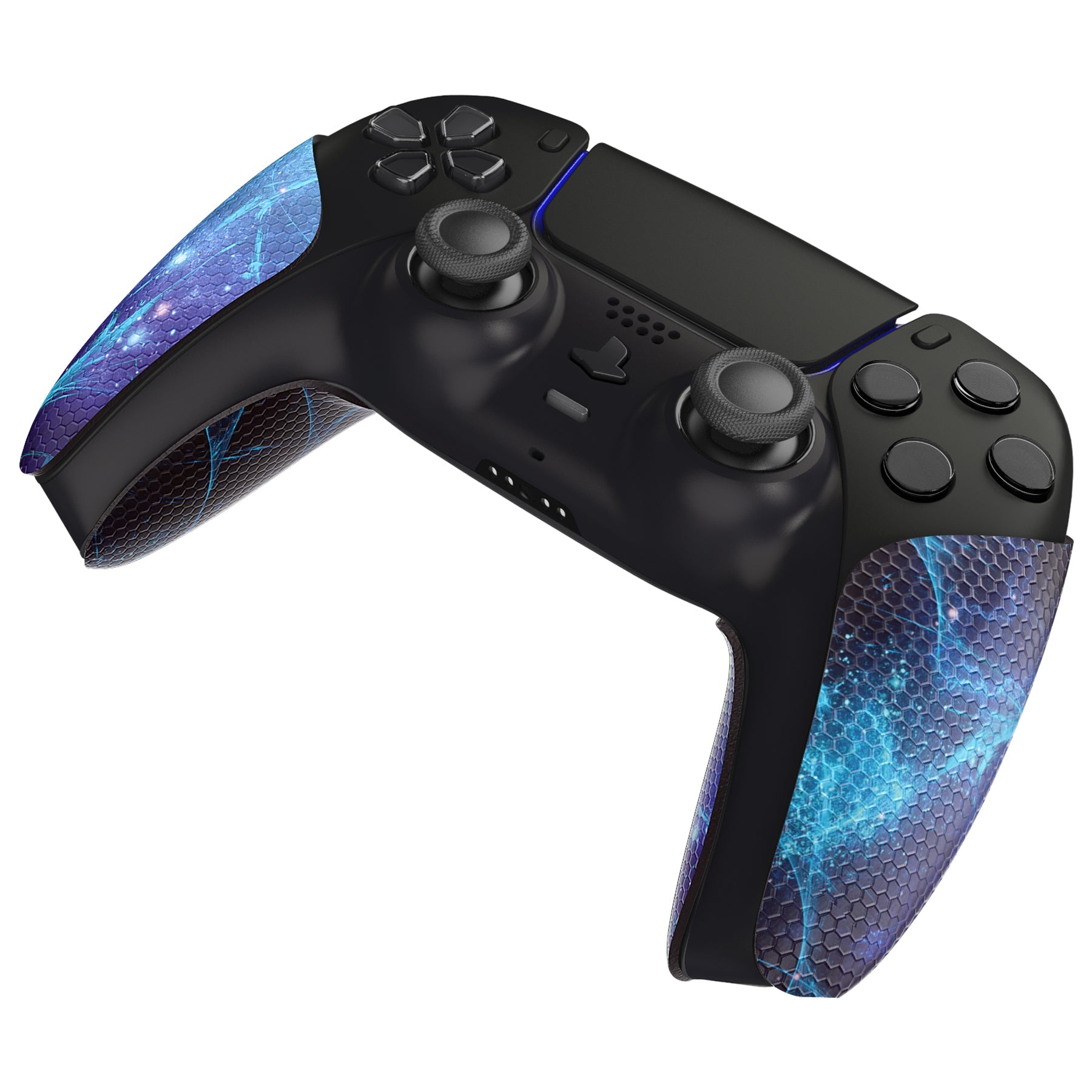 PlayVital Blue Nebula Anti-Skid Sweat-Absorbent Controller Grip for PS5 Controller - PFPJ132 PlayVital