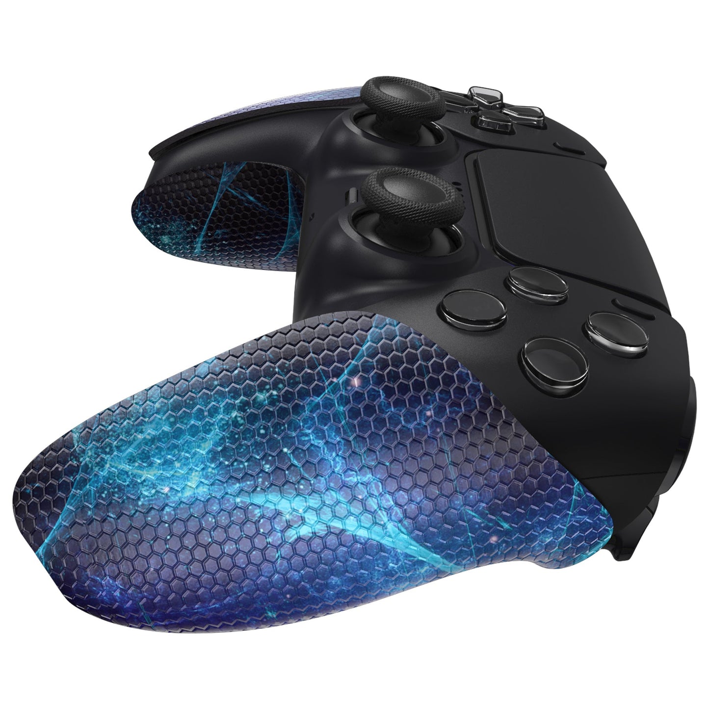 PlayVital Blue Nebula Anti-Skid Sweat-Absorbent Controller Grip for PS5 Controller - PFPJ132 PlayVital