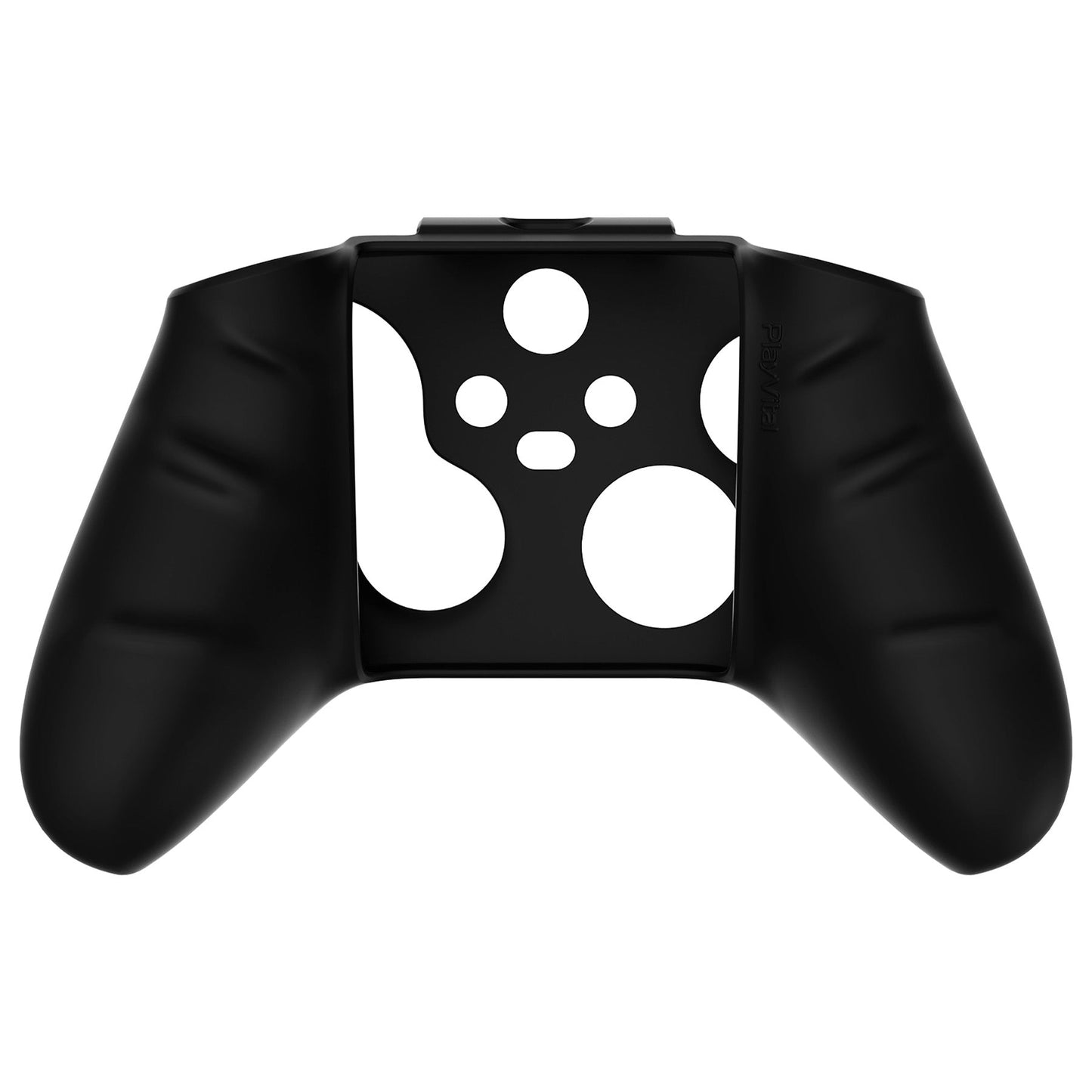 PlayVital Carving Skull Silicone Cover Skin wtih Thumb Grip Caps for Xbox Series X/S Controller - BLX3027 PlayVital