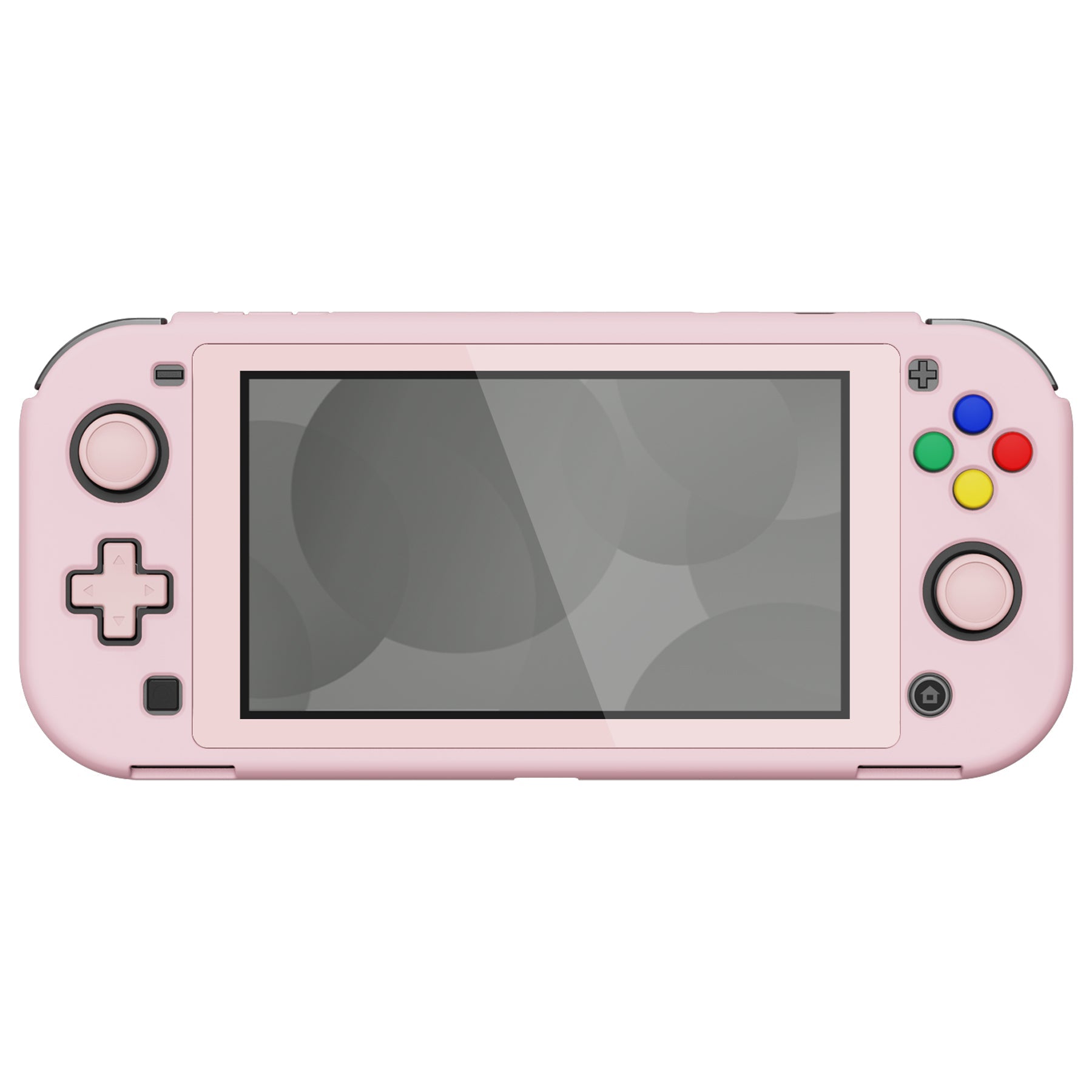 PlayVital Soft Touch Cherry Blossoms Pink Customized Protective Grip Case for Nintendo Switch Lite, Hard Cover Protector for Nintendo Switch Lite - 1 x White Border Tempered Glass Screen Protector Included - YYNLP005 PlayVital