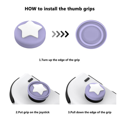 PlayVital Thumbs Cushion Caps Thumb Grip Caps for Nintendo Switch & Switch Lite & Switch OLED - Chubby Puffer Fish - NJM1190 PlayVital