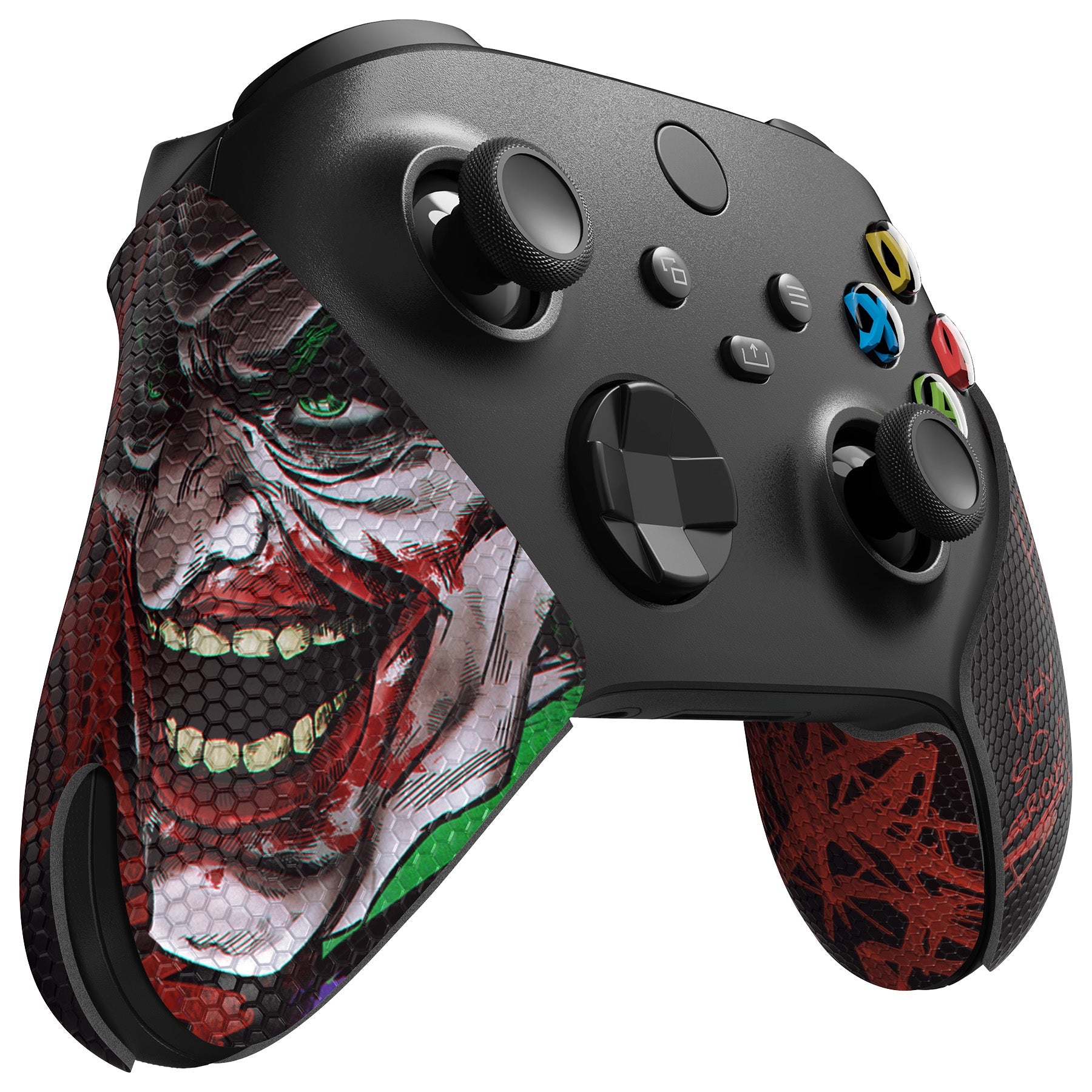 PlayVital Clown Hahaha Anti-Skid Sweat-Absorbent Controller Grip for Xbox Series X/S Controller, Professional Textured Soft Rubber Pads Handle Grips for Xbox Series X/S Controller - X3PJ044 PlayVital