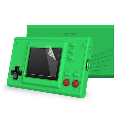 PlayVital Green Silicone Cover Protective Case Skin for Game & Watch: The Legend of Zelda with 2 Pcs Screen Protectors - GWS003 PlayVital