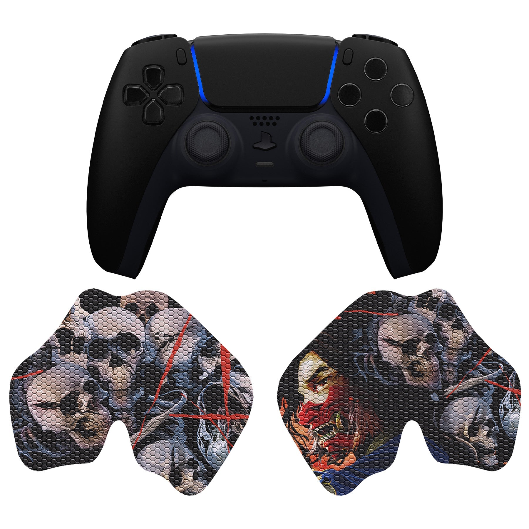 PlayVital Ghost of Samurai Anti-Skid Sweat-Absorbent Controller Grip for PS5 Controller - PFPJ134 PlayVital