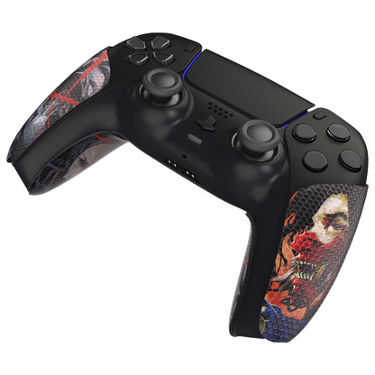 PlayVital Ghost of Samurai Anti-Skid Sweat-Absorbent Controller Grip for PS5 Controller - PFPJ134 PlayVital