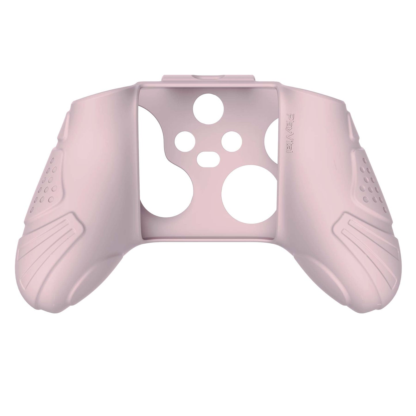 PlayVital Guardian Edition Pink Ergonomic Soft Anti-slip Controller Silicone Case Cover, Rubber Protector Skins with White Joystick Caps for Xbox Series S and Xbox Series X Controller - HCX3005 PlayVital