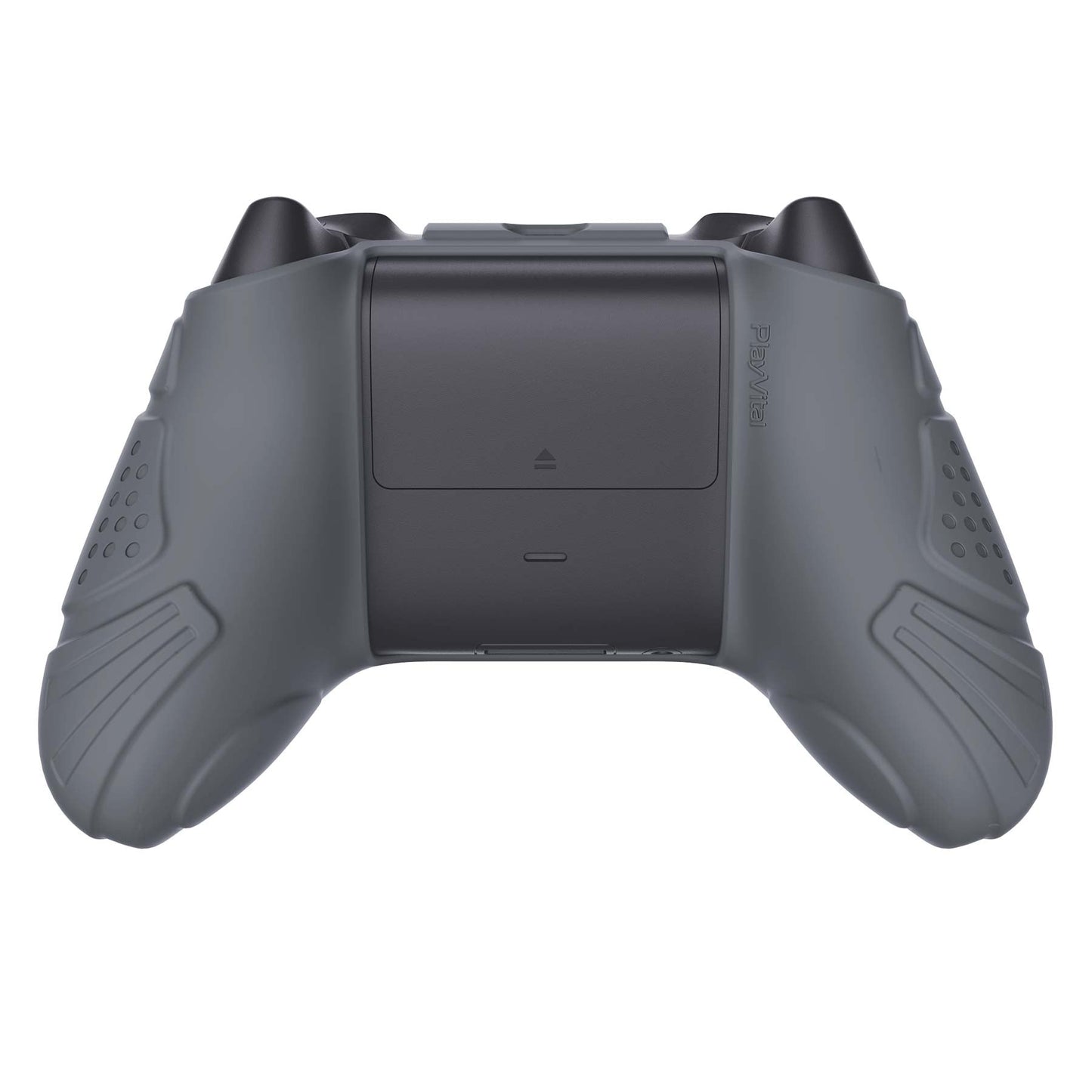 PlayVital Guardian Edition Gray Ergonomic Soft Anti-slip Controller Silicone Case Cover, Rubber Protector Skins with Black Joystick Caps for Xbox Series S and Xbox Series X Controller - HCX3006 PlayVital