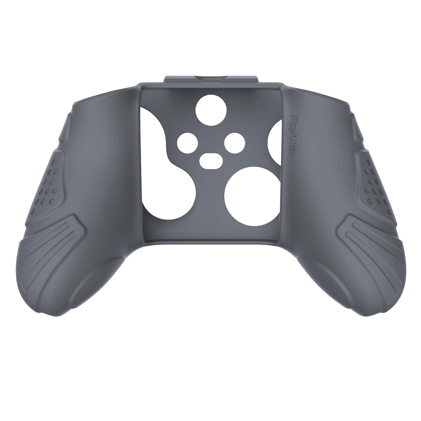 PlayVital Guardian Edition Gray Ergonomic Soft Anti-slip Controller Silicone Case Cover, Rubber Protector Skins with Black Joystick Caps for Xbox Series S and Xbox Series X Controller - HCX3006 PlayVital