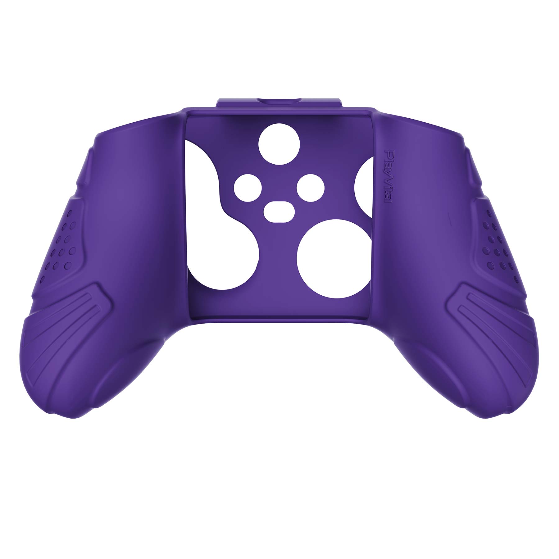 PlayVital Guardian Edition Purple Ergonomic Soft Anti-slip Controller Silicone Case Cover, Rubber Protector Skins with Black Joystick Caps for Xbox Series S and Xbox Series X Controller - HCX3007 PlayVital