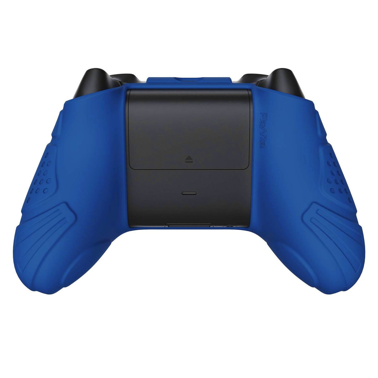 PlayVital Guardian Edition Blue Ergonomic Soft Anti-slip Controller Silicone Case Cover, Rubber Protector Skins with Black Joystick Caps for Xbox Series S and Xbox Series X Controller - HCX3008 PlayVital