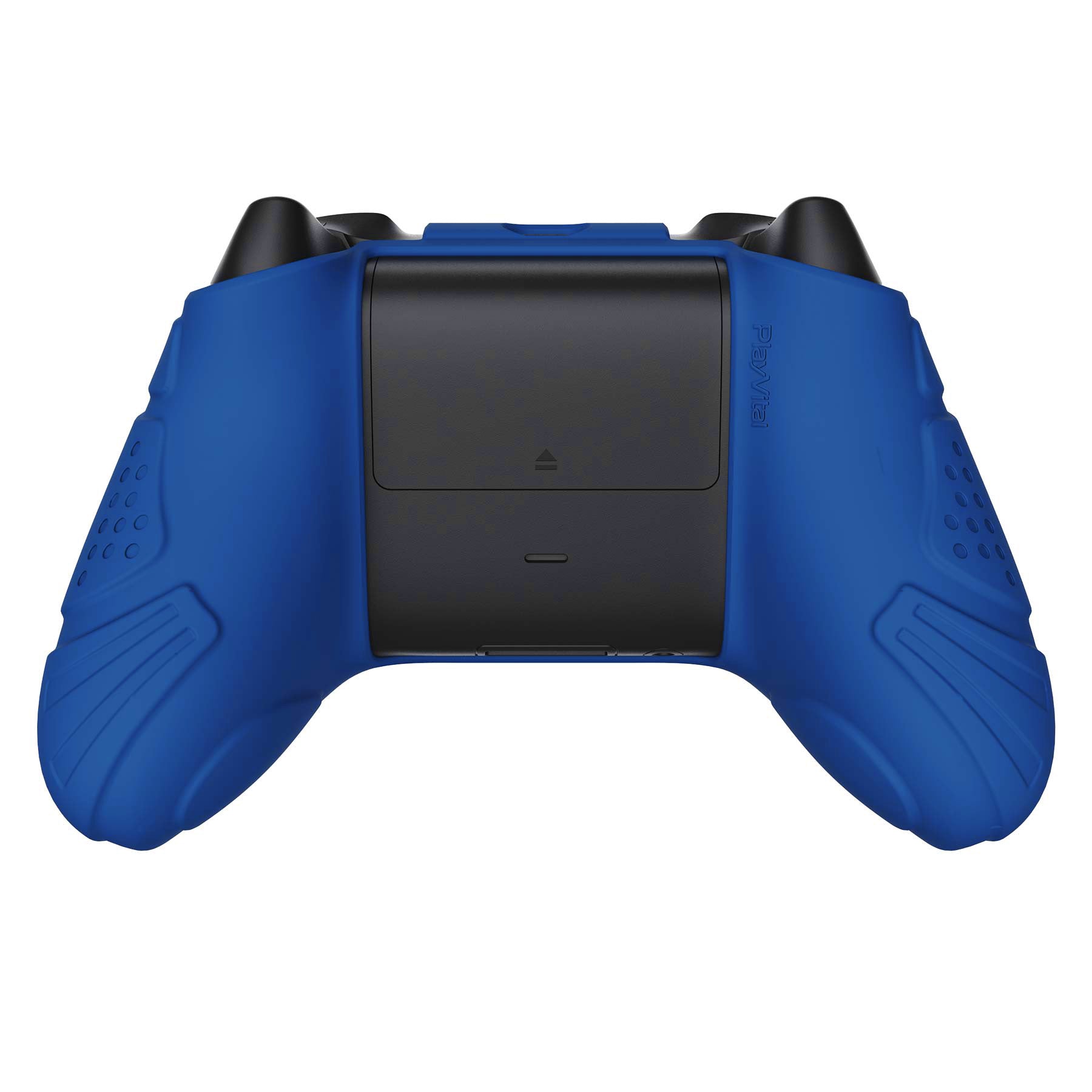 PlayVital Guardian Edition Blue Ergonomic Soft Anti-slip Controller Silicone Case Cover, Rubber Protector Skins with Black Joystick Caps for Xbox Series S and Xbox Series X Controller - HCX3008 PlayVital