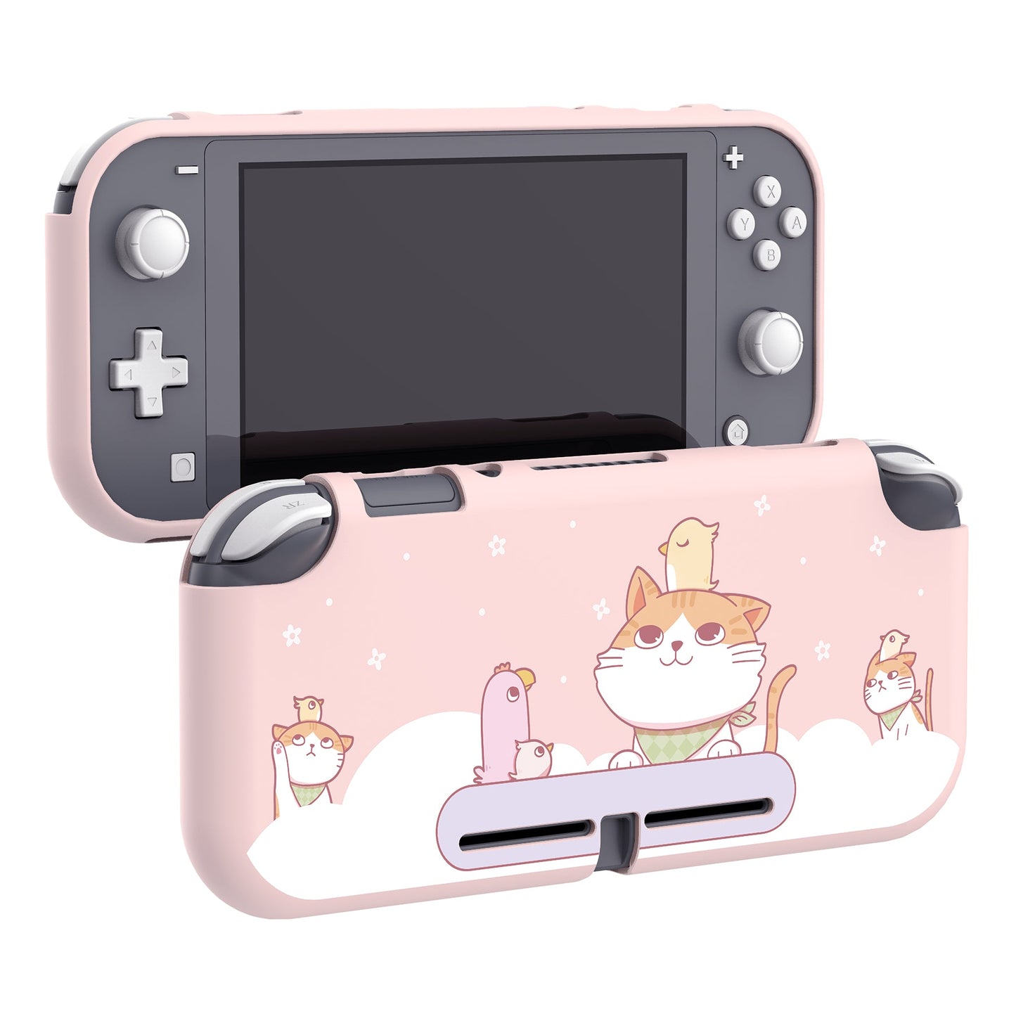 PlayVital Kitten & Chicken Custom Protective Case for NS Switch Lite, Soft TPU Slim Case Cover for NS Switch Lite - LTU6001 PlayVital