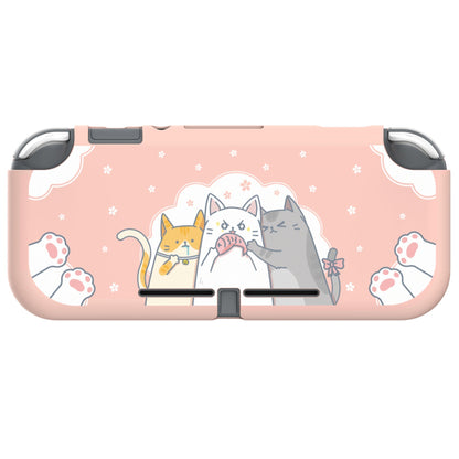 PlayVital Hungry Kitties Custom Protective Case for NS Switch Lite, Soft TPU Slim Case Cover for NS Switch Lite - LTU6006 PlayVital