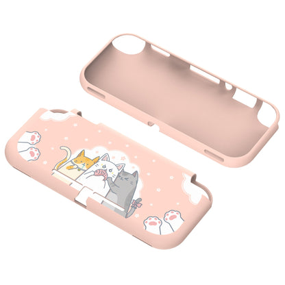 PlayVital Hungry Kitties Custom Protective Case for NS Switch Lite, Soft TPU Slim Case Cover for NS Switch Lite - LTU6006 PlayVital