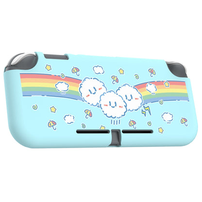 PlayVital Rainbow on Cloud Custom Protective Case for NS Switch Lite, Soft TPU Slim Case Cover for NS Switch Lite - LTU6008 PlayVital