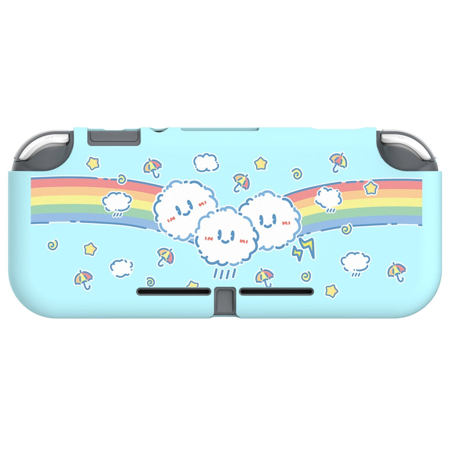 PlayVital Rainbow on Cloud Custom Protective Case for NS Switch Lite, Soft TPU Slim Case Cover for NS Switch Lite - LTU6008 PlayVital