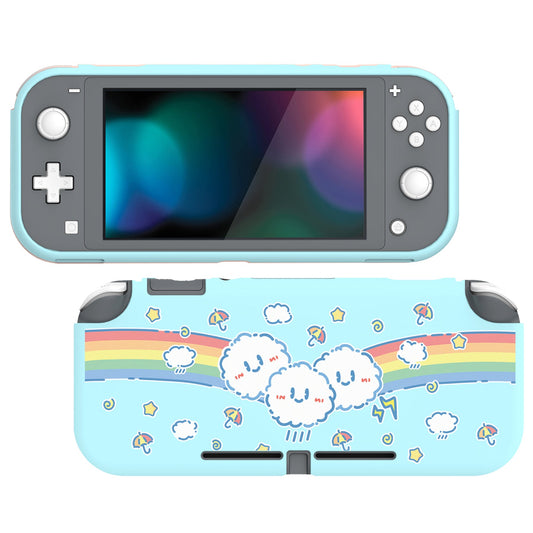 PlayVital Rainbow on Cloud Custom Protective Case for NS Switch Lite, Soft TPU Slim Case Cover for NS Switch Lite - LTU6008 PlayVital