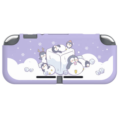 PlayVital Icy Cube Penguin Custom Protective Case for NS Switch Lite, Soft TPU Slim Case Cover for NS Switch Lite - LTU6009 PlayVital