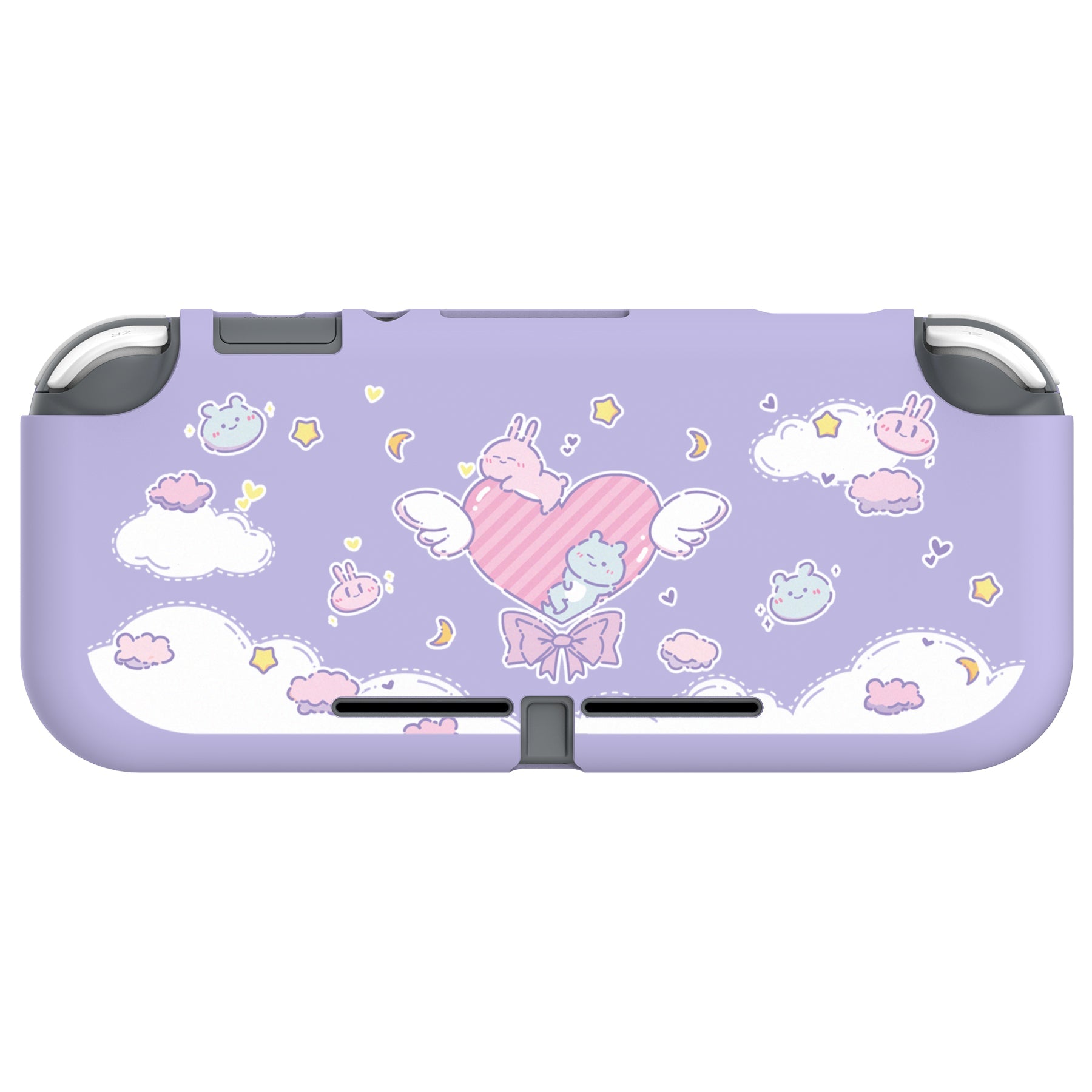 PlayVital Fantasy Bunny & Bear Custom Protective Case for NS Switch Lite, Soft TPU Slim Case Cover for NS Switch Lite - LTU6010 PlayVital