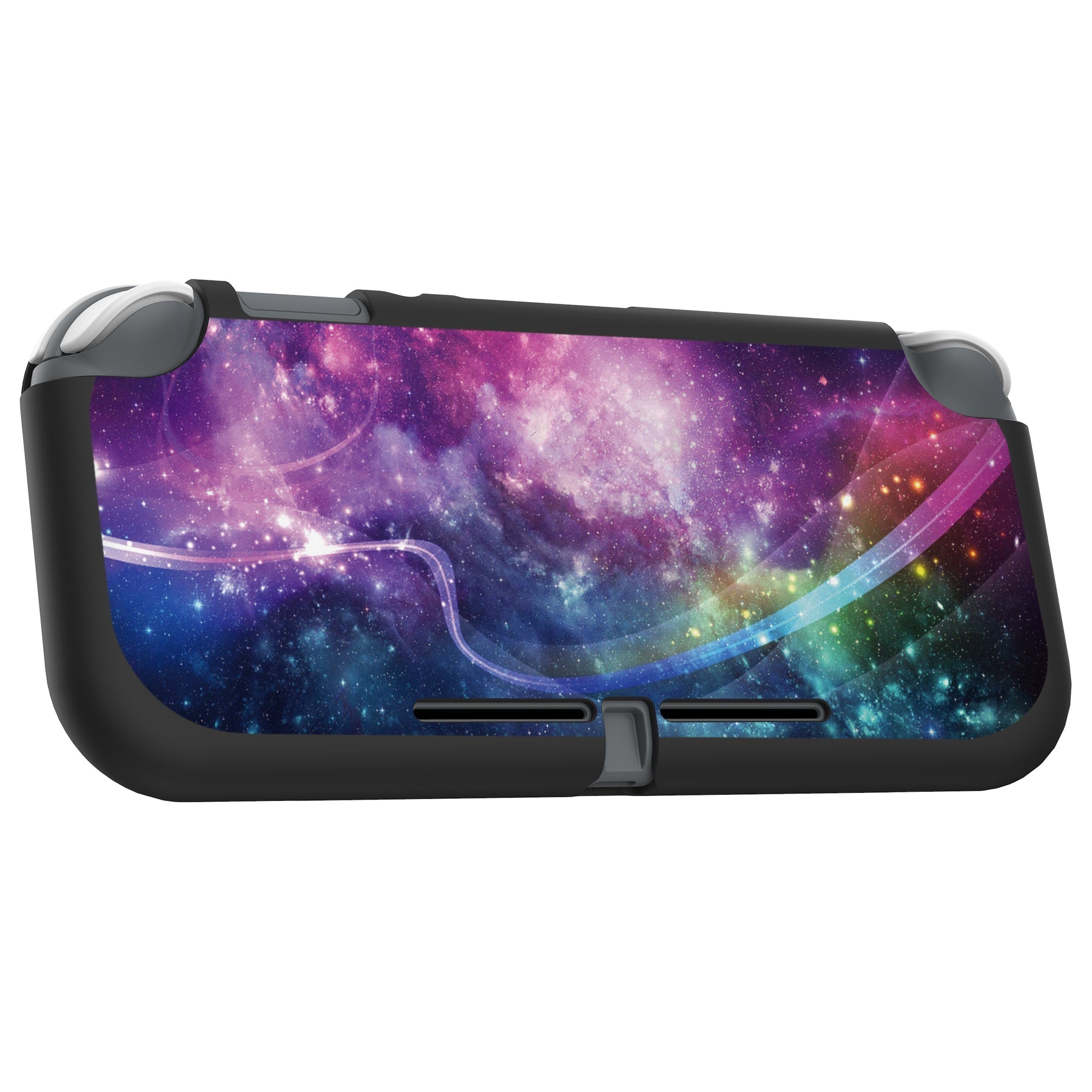 PlayVital Purple Galaxy Custom Protective Case for NS Switch Lite, Soft TPU Slim Case Cover for NS Switch Lite -  LTU6011 PlayVital