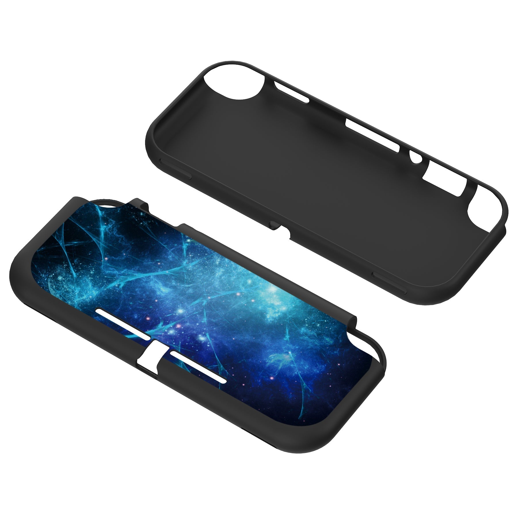 PlayVital Blue Nebula Custom Protective Case for NS Switch Lite, Soft TPU Slim Case Cover for NS Switch Lite - LTU6012 PlayVital