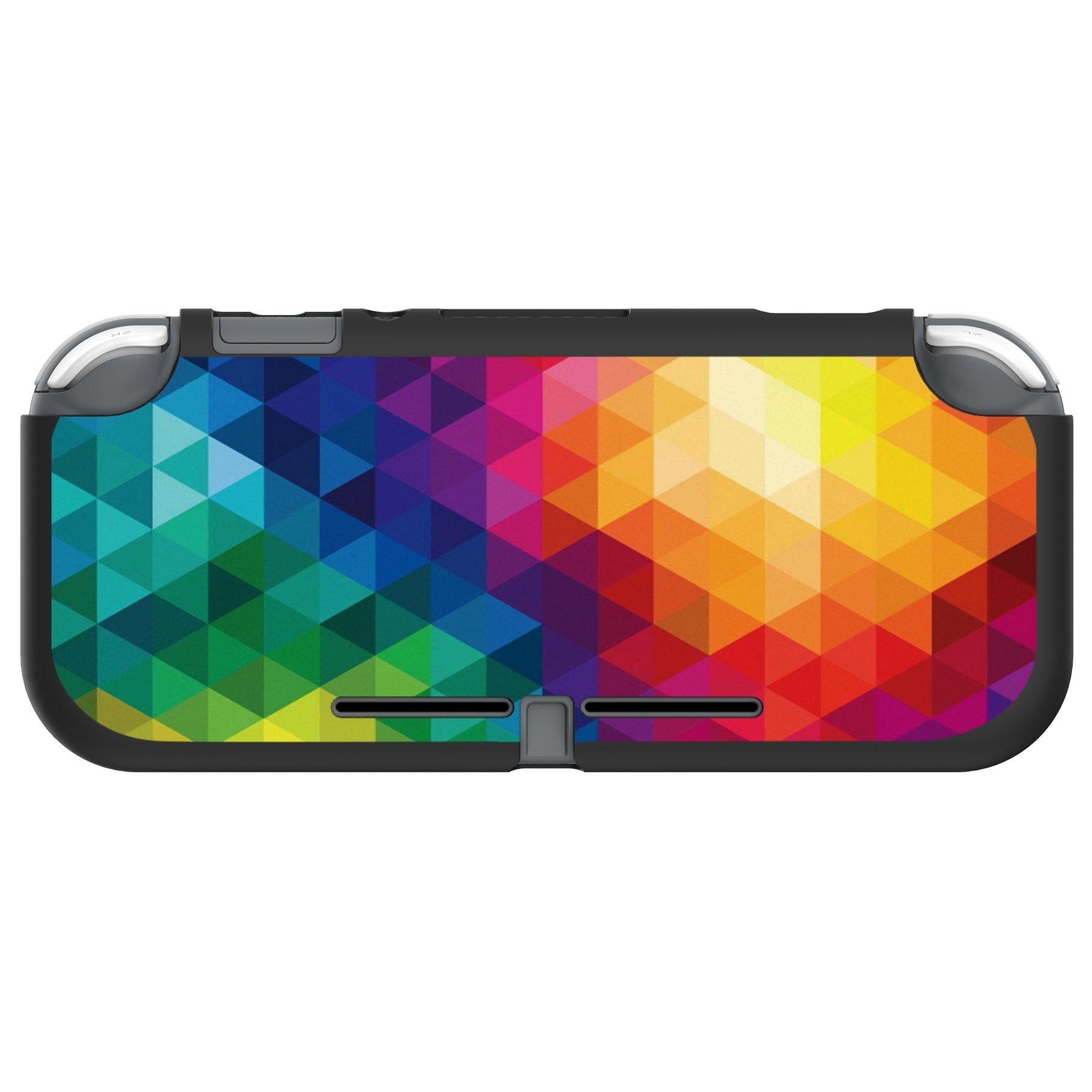 PlayVital Colorful Triangle Custom Protective Case for NS Switch Lite, Soft TPU Slim Case Cover for NS Switch Lite - LTU6014 PlayVital