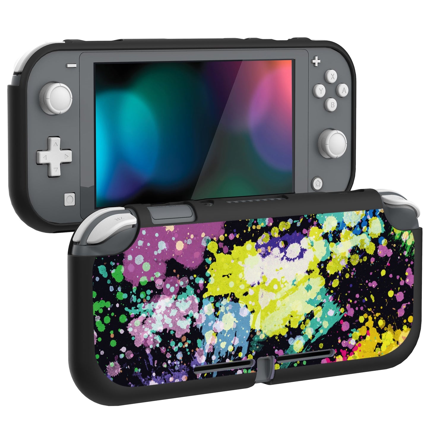 PlayVital Watercolour Splash Custom Protective Case for NS Switch Lite, Soft TPU Slim Case Cover for NS Switch Lite -  LTU6015 PlayVital