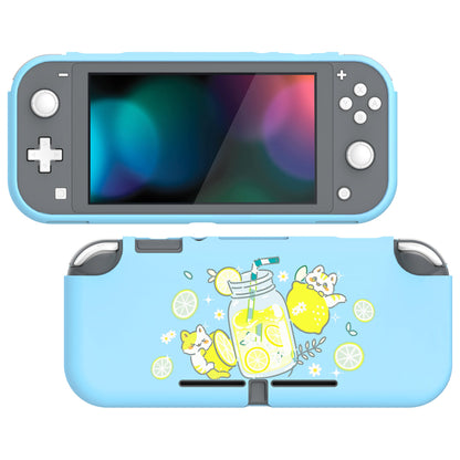 PlayVital Lemonade Kitty Custom Protective Case for NS Switch Lite, Soft TPU Slim Case Cover for NS Switch Lite - LTU6022 PlayVital