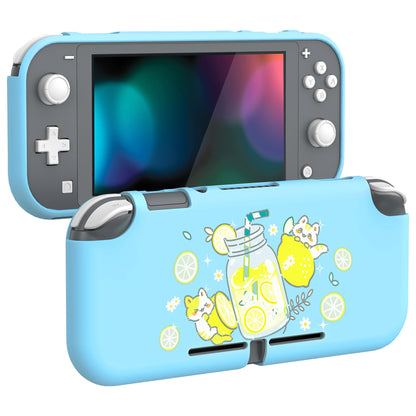 PlayVital Lemonade Kitty Custom Protective Case for NS Switch Lite, Soft TPU Slim Case Cover for NS Switch Lite - LTU6022 PlayVital