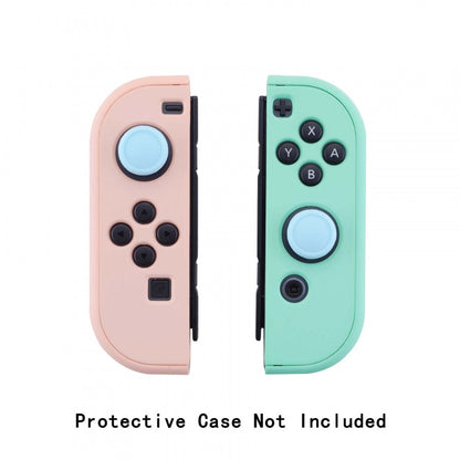 PlayVital Switch Joystick Caps, Switch Lite Thumb Stick Caps, Silicone Analog Cover for Switch OLED Joycon Thumb Grip Rocker Caps for Nintendo Switch Joy-Con Controller & Switch Lite & Switch OLED, 4 Pcs Heaven Blue - NJM1012 PlayVital