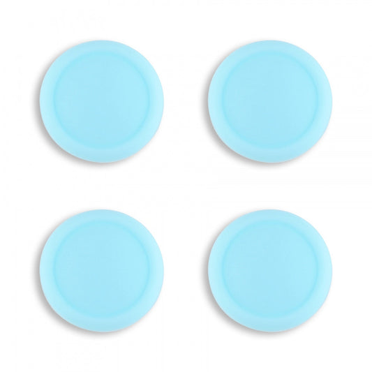 PlayVital Switch Joystick Caps, Switch Lite Thumb Stick Caps, Silicone Analog Cover for Switch OLED Joycon Thumb Grip Rocker Caps for Nintendo Switch Joy-Con Controller & Switch Lite & Switch OLED, 4 Pcs Heaven Blue - NJM1012 PlayVital