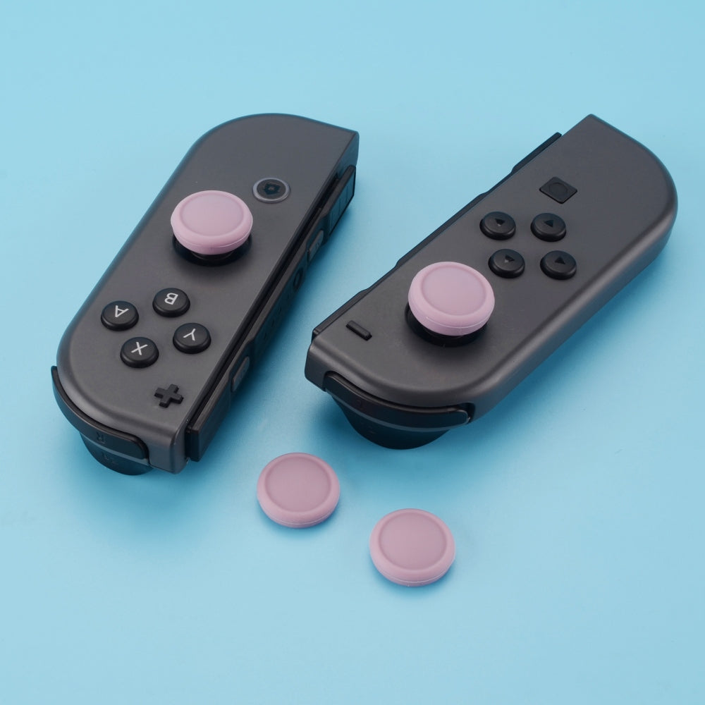 PlayVital Switch Joystick Caps, Switch Lite Thumb Stick Caps, Silicone Analog Cover for Switch OLED Joycon Thumb Grip Rocker Caps for Nintendo Switch Joy-Con Controller & Switch Lite & Switch OLED, 4 Pcs Dark Grayish Violet - NJM1017 PlayVital