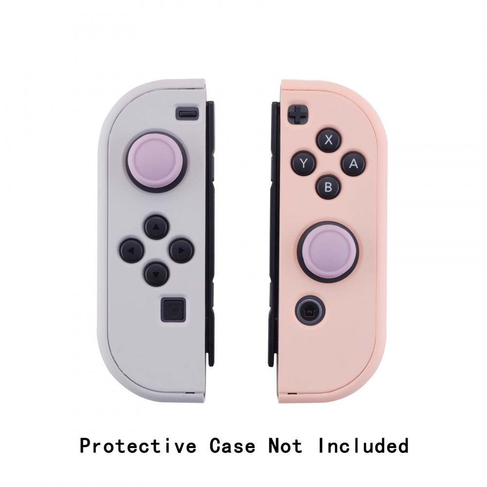 PlayVital Switch Joystick Caps, Switch Lite Thumb Stick Caps, Silicone Analog Cover for Switch OLED Joycon Thumb Grip Rocker Caps for Nintendo Switch Joy-Con Controller & Switch Lite & Switch OLED, 4 Pcs Dark Grayish Violet - NJM1017 PlayVital