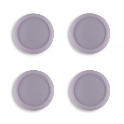 PlayVital Switch Joystick Caps, Switch Lite Thumb Stick Caps, Silicone Analog Cover for Switch OLED Joycon Thumb Grip Rocker Caps for Nintendo Switch Joy-Con Controller & Switch Lite & Switch OLED, 4 Pcs Dark Grayish Violet - NJM1017 PlayVital