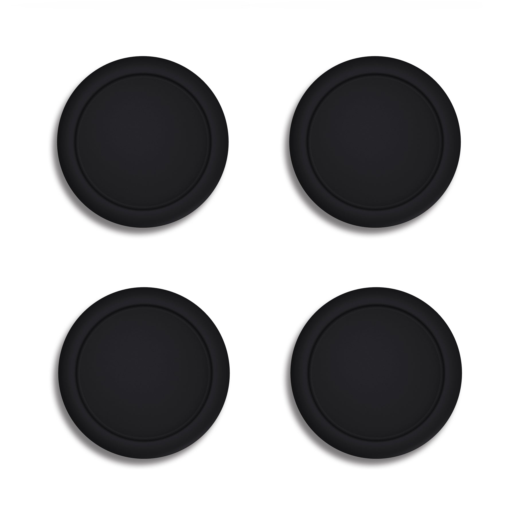 PlayVital Joystick Caps for NS, Thumbstick Caps for Switch Lite, Silicone Analog Cover for Switch OLED Joycon Thumb Grip Rocker Caps for Switch & Switch Lite & Switch OLED - Black- NJM1141 PlayVital