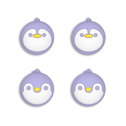 PlayVital Penguin Joystick Caps for NS Switch, Thumbstick Caps for NS Switch Lite, Analog Cover for Joycon of Switch OLED, Thumb Grip Caps for NS Switch & NS Switch Lite & NS Switch OLED - Light Violet - NJM1158 playvital