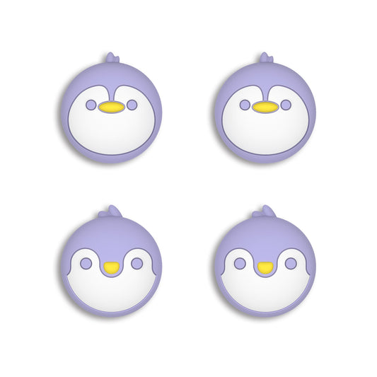 PlayVital Penguin Joystick Caps for NS Switch, Thumbstick Caps for NS Switch Lite, Analog Cover for Joycon of Switch OLED, Thumb Grip Caps for NS Switch & NS Switch Lite & NS Switch OLED - Light Violet - NJM1158 playvital