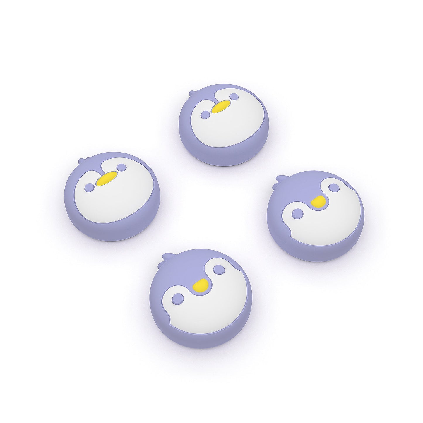 PlayVital Penguin Joystick Caps for NS Switch, Thumbstick Caps for NS Switch Lite, Analog Cover for NS Switch OLED Joycon Thumb Grip Caps for NS Switch & NS Switch Lite & NS Switch OLED - Light Violet - NJM1158 playvital