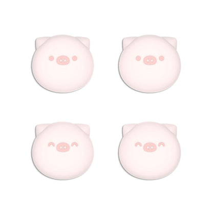 PlayVital Chubby Piggy Joystick Caps for NS Switch, Thumbstick Caps for NS Switch Lite, Analog Cover for NS Switch OLED Joycon Thumb Grip Caps for NS Switch & NS Switch Lite & NS Switch OLED - Millennial Pink - NJM1160 playvital