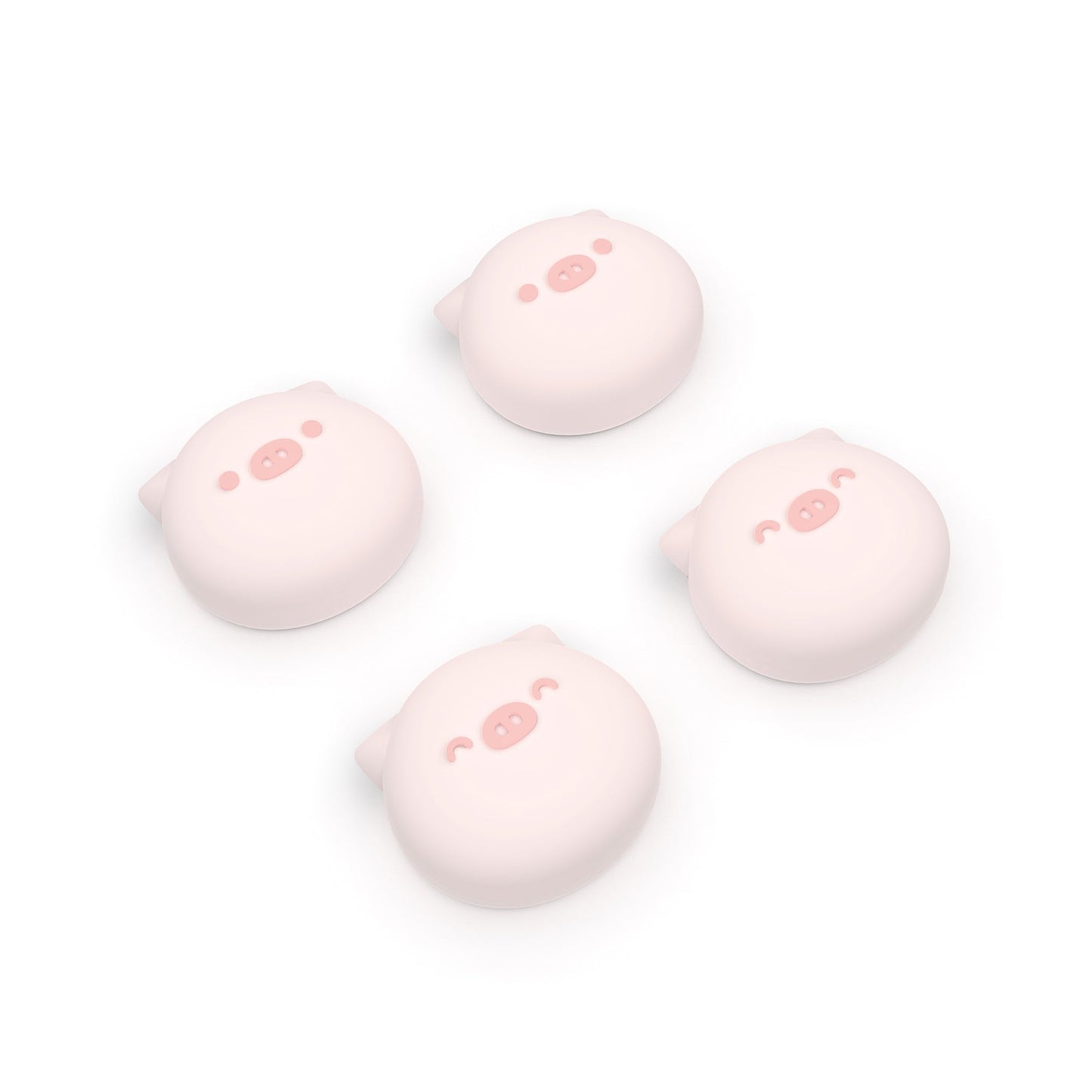 PlayVital Chubby Piggy Joystick Caps for NS Switch, Thumbstick Caps for NS Switch Lite, Analog Cover for NS Switch OLED Joycon Thumb Grip Caps for NS Switch & NS Switch Lite & NS Switch OLED - Millennial Pink - NJM1160 playvital