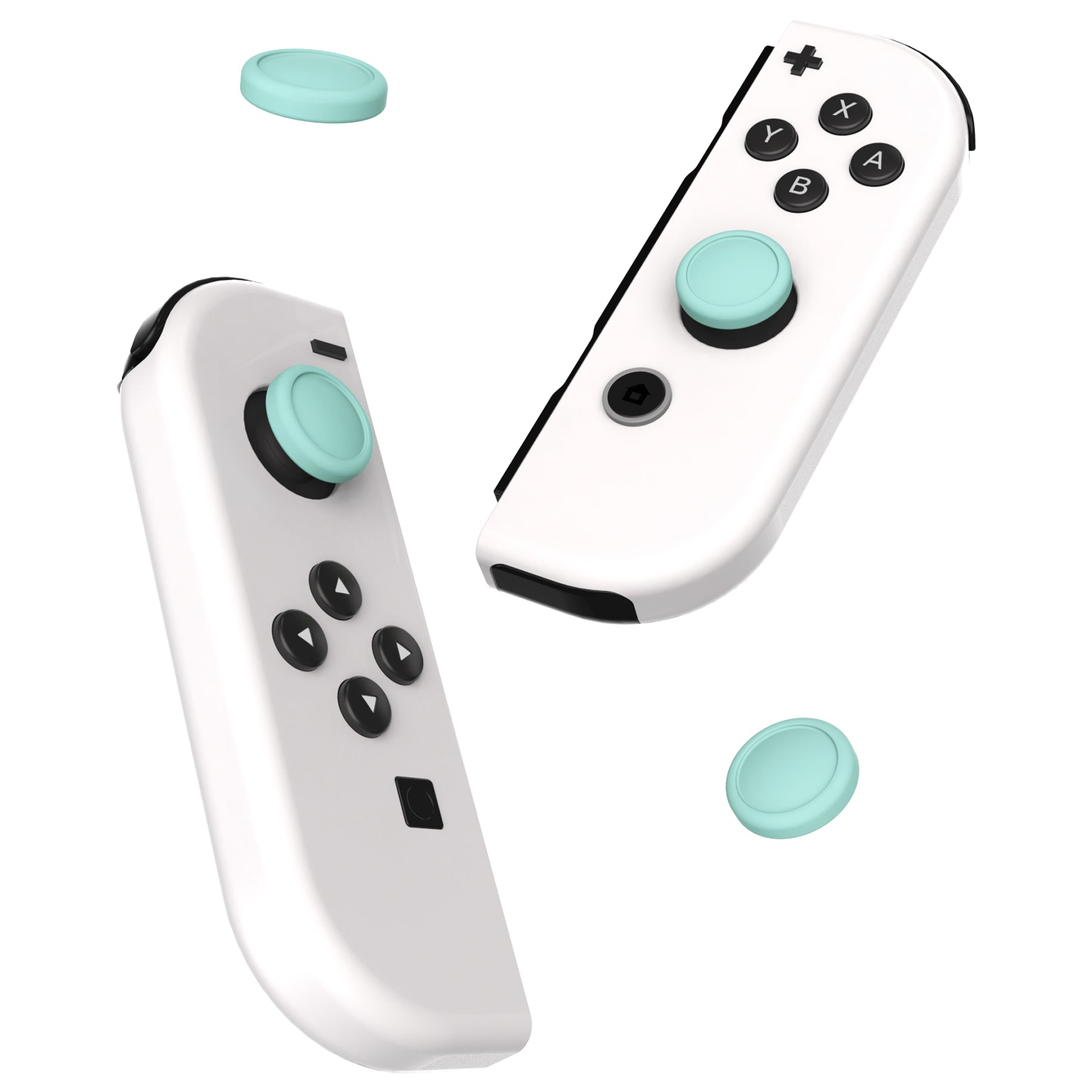 PlayVital Joystick Caps for NS, Thumbstick Caps for Switch Lite, Silicone Analog Cover for Switch OLED Joycon Thumb Grip Rocker Caps for Switch & Switch Lite & Switch OLED - Misty Green - NJM1167 PlayVital